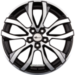 RC DESIGN - RC23 SCHWARZ GLANZ VOLL-POLIERT (SGVP) 7,5X17 LK:5/114,3 ET:38 ML:72,6